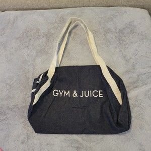*NWT*Gym&Juice Denim Gym Bag